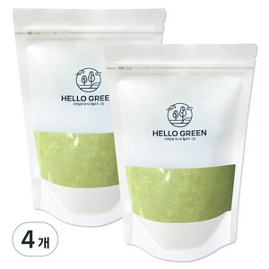 헬로우그린 국내산 연잎 분말 팩, 300g, 4개