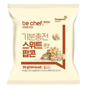 비셰프 이츠 기분충전 스위트 팝콘, 25g, 1개