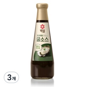 백설 프리미엄 굴소스, 3개, 500g