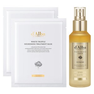 달바 화이트 트러플 수프림 인텐시브 세럼 100ml + 너리싱 마스크 2p 세트, 1세트