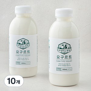 아침미소목장 요구르트, 500ml, 10개