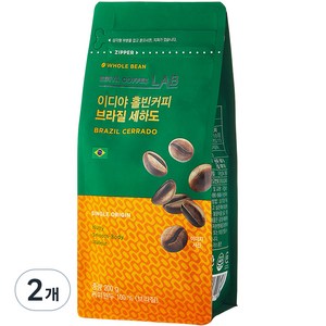 이디야커피연구소 홀빈커피 브라질 세하도, 200g, 2개, 홀빈(분쇄안함)