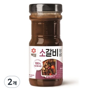 백설 (2개묶음) 소갈비양념840g 양념 고기양념 EBK-20051 갈비양념장 소고기, 840g, 2개