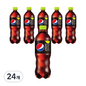 펩시 제로 슈거 라임향, 500ml, 24개