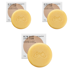 동구밭 올바른 샴푸바 지성용 쑥향, 120g, 3개