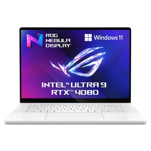 에이수스 2024 ROG 제피러스 G16 코어Ultra9 인텔 14세대 지포스 RTX 4080, Platinum White, 1TB, 32GB, WIN11 Home, GU605MZ-QR099W