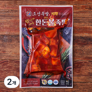 조선족발 한돈 큐브 불족발, 2개, 300g