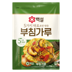 백설 5가지 재료로만 만든 부침가루, 1kg, 1개