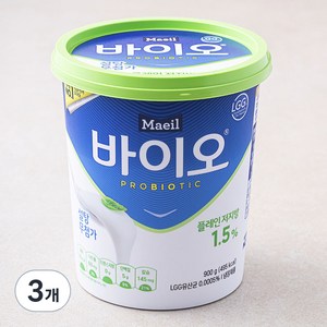 매일 바이오 플레인 저지방, 900g, 3개