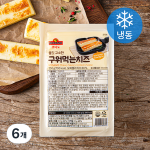 코다노 쫄깃 고소한 구워먹는 치즈 (냉동), 250g, 6개