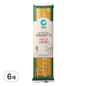 청정원 이탈리아 정통 스파게티면, 500g, 6개