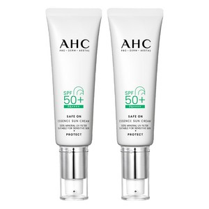 AHC 세이프온 에센스 선크림 SPF50 + PA ++++, 50ml, 2개