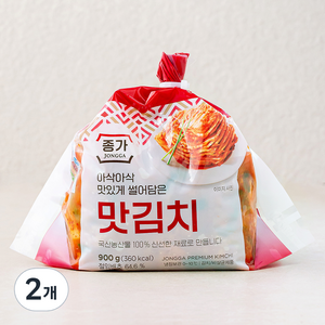 종가 아삭아삭 맛있게 썰어담은 맛김치, 900g, 2개