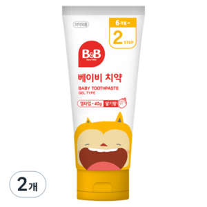 비앤비 베이비지 치약, 40g, 2개