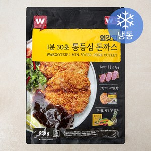 외갓집 1분 30초 통등심돈까스 + 소스 세트 (냉동), 650g, 1개