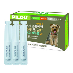 필루 네츄럴 외부기생충 예방 스팟온 골드 소형견, 1ml, 3개