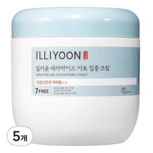 일리윤 세라마이드 아토 집중 크림 무향, 500ml, 5개