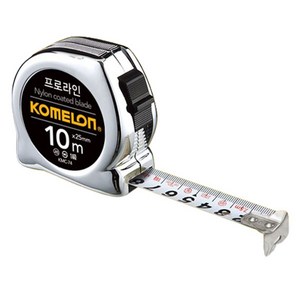 코메론 프로라인 크롬 줄자 10m x 25mm KMC-74, 1개