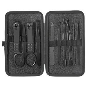 피피홈리빙 스테인레스 블랙 클래식 손톱깍이 10종 세트, 1세트, 혼합색상