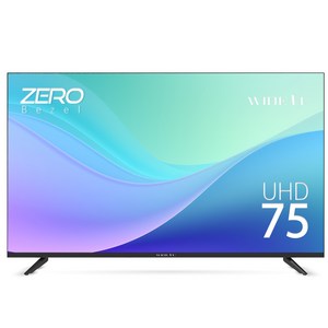 와이드뷰 191cm 4K UHD 고화질 LED TV 방문설치, 190cm(75인치), EKW75UT1, 스탠드형