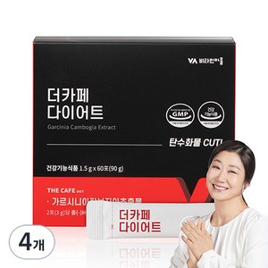 비타민마을 더카페 커피 가르시니아 다이어트보조제 60p, 90g, 4개