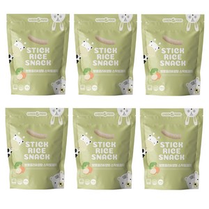 그린원푸드 유기농 스틱 아기 쌀과자 40g, 브로콜리 + 양파, 6개