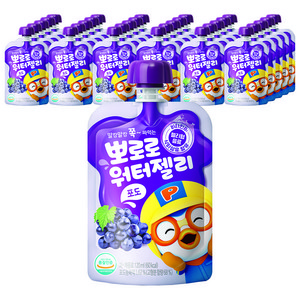 팔도 뽀로로 워터젤리 포도, 120ml, 40개