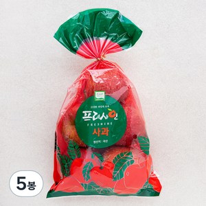 프레샤인 GAP인증 사과, 1kg(소과, 6입내), 5봉