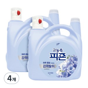 피죤 강력탈취 섬유유연제 오션 후레쉬 본품, 6L, 4개