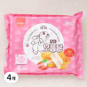 삼립 꼬마 보름달 빵 6개입, 270g, 4개