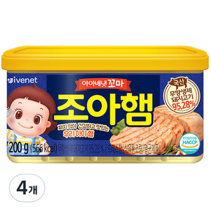 아이배냇 유아용 꼬마 조아햄, 햄맛, 4개, 200g