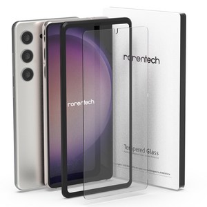 로랜텍 갤럭시 풀커버 지문인식 호환 강화유리 휴대폰 액정보호필름, 1개