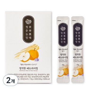 청춘농장 정직한 배도라지청, 300g, 2개