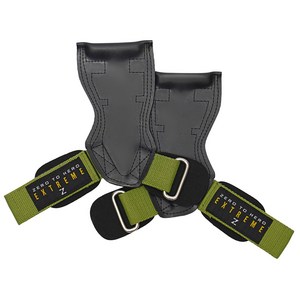 제로투히어로 프로 그립 헬스 스트랩 양손 세트, 1개, KHAKI