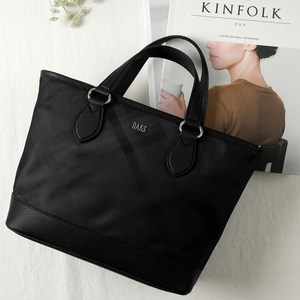 닥스 여성용 타탄체크 자카드 토트백, 블랙, DCBA6EC06BK