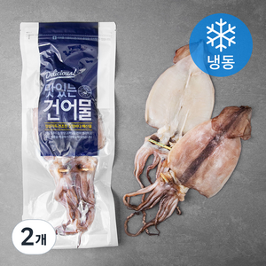 해맑은푸드 국내산 반건조 오징어 5미 (냉동), 650g, 2개