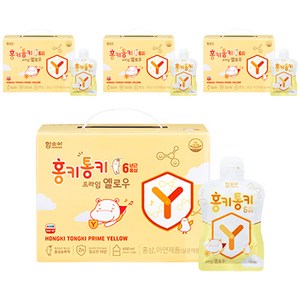 함소아 홍키통키 프라임 옐로우 유아홍삼, 450ml, 4개