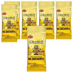 머거본 허니버터 아몬드, 30g, 6개