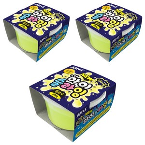 아모스 아이슬라임, 야광옐로우, 300g, 3개