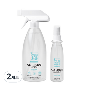 네이쳐러브메레 뿌리는 살균소독제 500ml + 휴대용 70ml, 2세트, 570ml