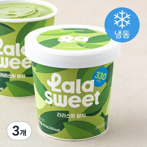 라라스윗 말차 아이스밀크 (냉동), 474ml, 3개