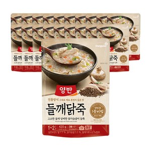 양반 들깨닭죽 파우치, 20개, 420g