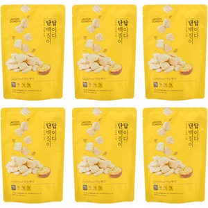 자연공유 단백질이 답이다 고단백 스낵 마늘빵맛, 50g, 6개