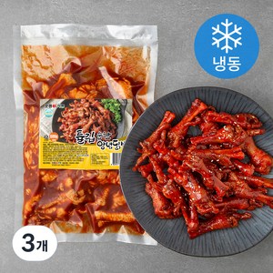 맛잽이식품 튤립 순한양념닭발 (냉동), 3개, 600g