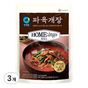 청정원 호밍스 파육개장, 500g, 3개