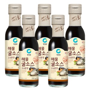 청정원 해물굴소스 고소한맛, 250ml, 250g, 5개