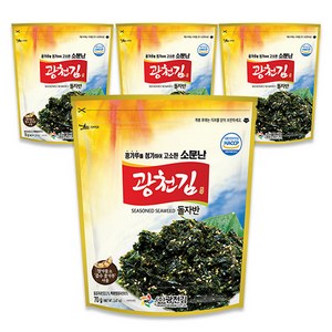 광천김 소문난 광천 돌자반, 70g, 4개