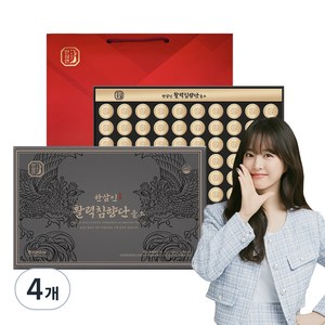 한삼인 활력침향단 골드 60환 + 쇼핑백, 225g, 4개