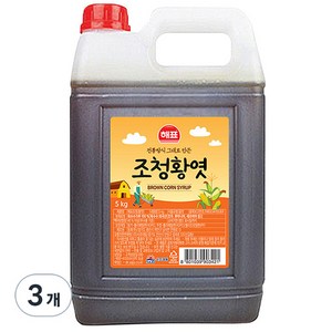 사조해표 조청 황엿, 5kg, 3개