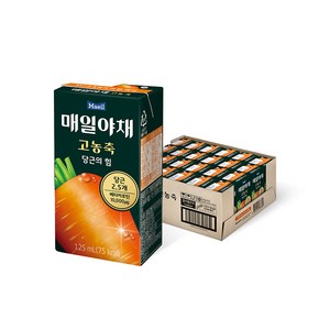 매일야채 고농축 주스 당근의 힘, 125ml, 24개